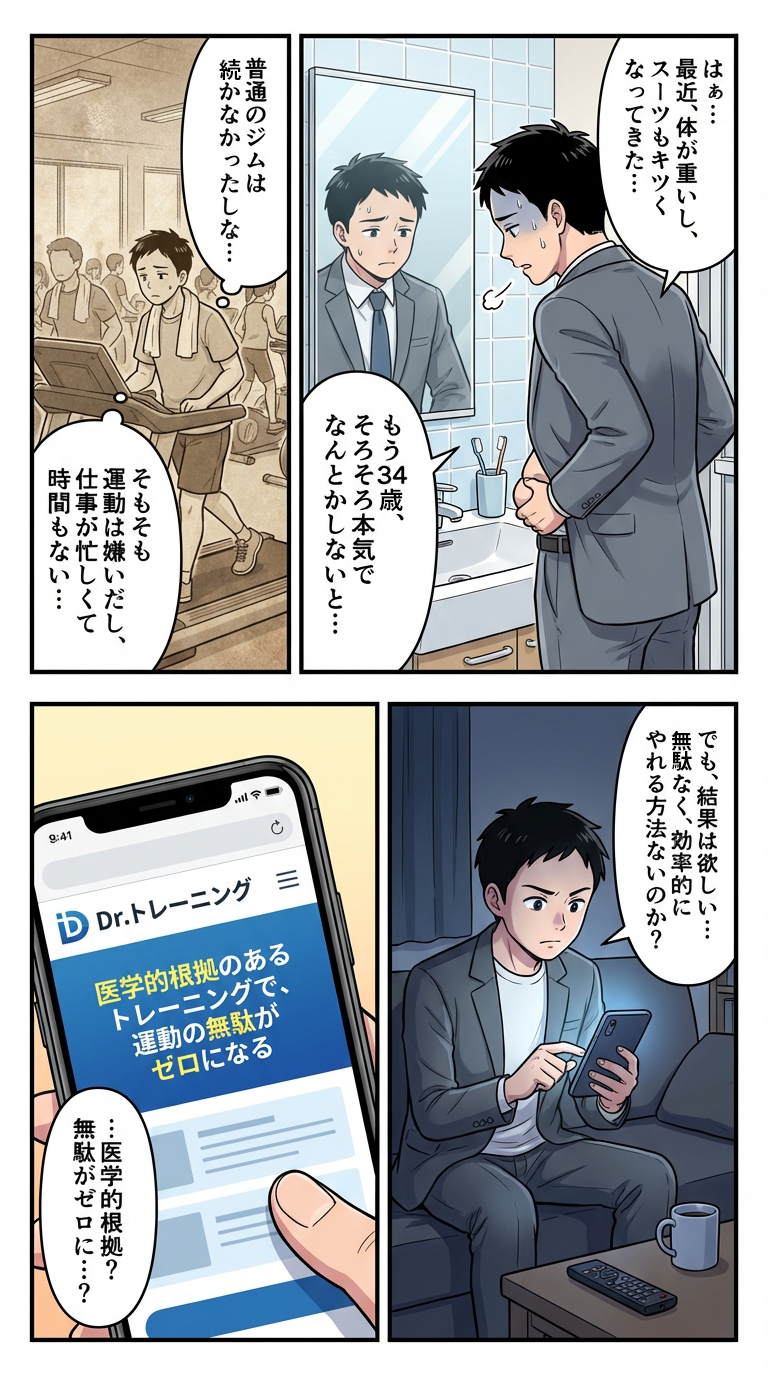 フィットネス漫画 1ページ目