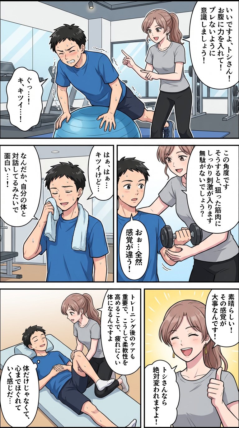 フィットネス漫画 5ページ目