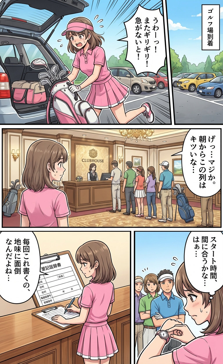 ゴルパス漫画 1ページ目